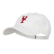 Lobster Embroidered Unconstructed Cap