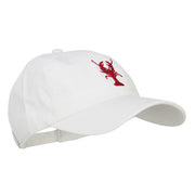 Lobster Embroidered Unconstructed Cap