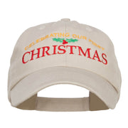 Celebrating First Christmas Embroidered Low Cap