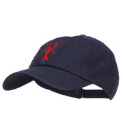 Lobster Embroidered Unconstructed Cap