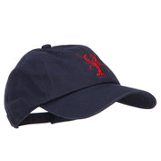 Lobster Embroidered Unconstructed Cap