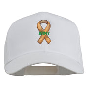 Army Support Ribbon Embroidered Cap