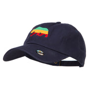 Rasta Cali Bear Embroidered Unstructured Cap