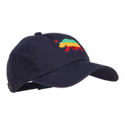 Rasta Cali Bear Embroidered Unstructured Cap