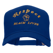 Respect Black Lives Statement Embroidered Cotton Mesh Cap