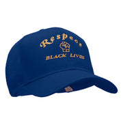 Respect Black Lives Statement Embroidered Cotton Mesh Cap