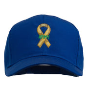 Army Support Ribbon Embroidered Cap