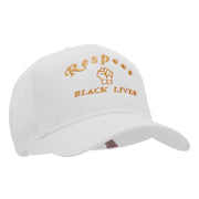 Respect Black Lives Statement Embroidered Cotton Mesh Cap