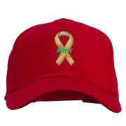 Army Support Ribbon Embroidered Cap