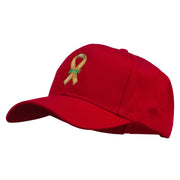 Army Support Ribbon Embroidered Cap