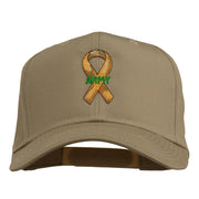 Army Support Ribbon Embroidered Cap