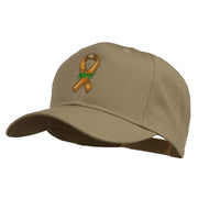 Army Support Ribbon Embroidered Cap