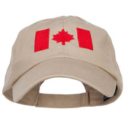 Canadian Red Flag Embroidered Petspun Cap