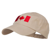 Canadian Red Flag Embroidered Petspun Cap