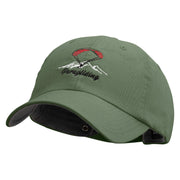 Paragliding Embroidered Low Profile Normal Dyed Cotton Cap - Olive OSFM