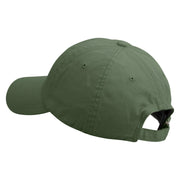 Paragliding Embroidered Low Profile Normal Dyed Cotton Cap - Olive OSFM