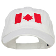 Canadian Red Flag Embroidered Petspun Cap