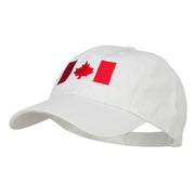 Canadian Red Flag Embroidered Petspun Cap