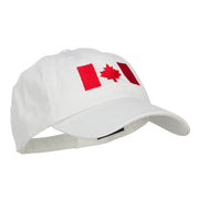 Canadian Red Flag Embroidered Petspun Cap