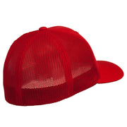 Rock Climbing Hitch Embroidered Flexfit Mesh Cap