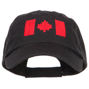 Canadian Red Flag Embroidered Petspun Cap