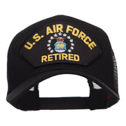 US Air Force Retired Military Patched Mesh Cap