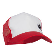 Poke Monster Red Logo Embroidered Mesh Cap