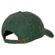 Ireland Flag Map Embroidered Washed Cotton Twill Cap