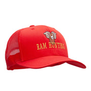 Ram Hunting Embroidered Retro Trucker Cap