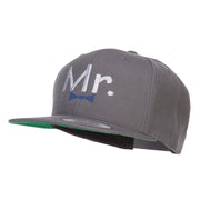 Mr Embroidered Snapback Cap