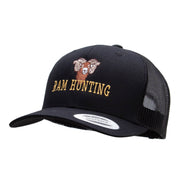 Ram Hunting Embroidered Retro Trucker Cap