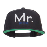 Mr Embroidered Snapback Cap