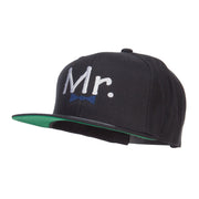 Mr Embroidered Snapback Cap