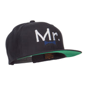 Mr Embroidered Snapback Cap