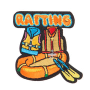 Rafting Embroidered Patches