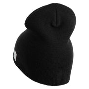US Navy Retired Military Embroidered Heavyweight Classic Knit Short Beanie - Black OSFM