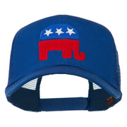 Republican Elephant USA Embroidered Mesh Back Cap