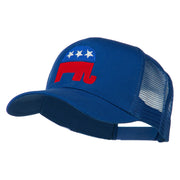 Republican Elephant USA Embroidered Mesh Back Cap