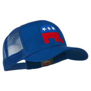 Republican Elephant USA Embroidered Mesh Back Cap