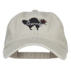 Scaredy Cat Embroidered Washed Cap