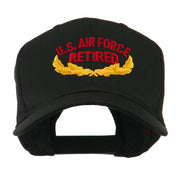 US Air Force Retired Emblem Embroidered Cap