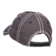 Kick Off Football Embroidered Frayed Bill Cap