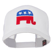 Republican Elephant USA Embroidered Mesh Back Cap