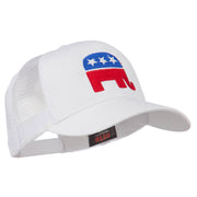 Republican Elephant USA Embroidered Mesh Back Cap