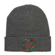 Warm Wishes Embroidered Long Beanie