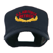 US Air Force Retired Emblem Embroidered Cap