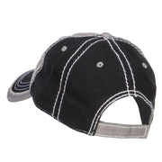 Kick Off Football Embroidered Frayed Bill Cap