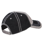 Kick Off Football Embroidered Frayed Bill Cap