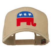 Republican Elephant USA Embroidered Mesh Back Cap