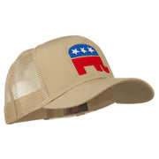 Republican Elephant USA Embroidered Mesh Back Cap